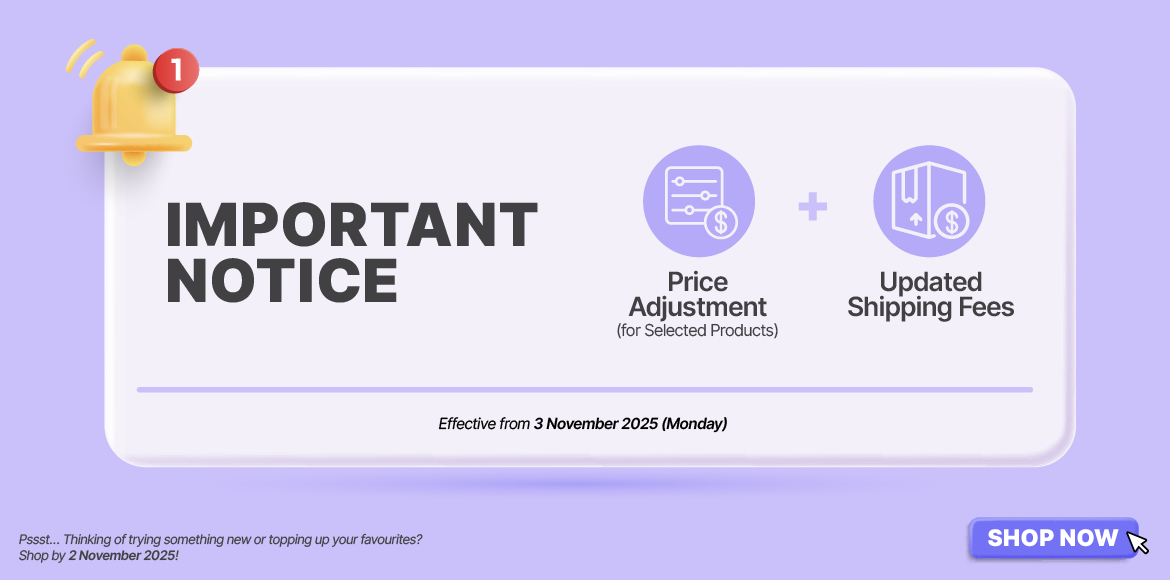 Price Adjustment & Revised Shipping Fees Notice